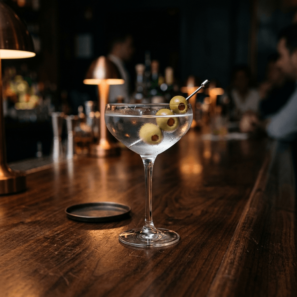 Row of classic cocktails like Martinis and Old Fashioneds on a bar